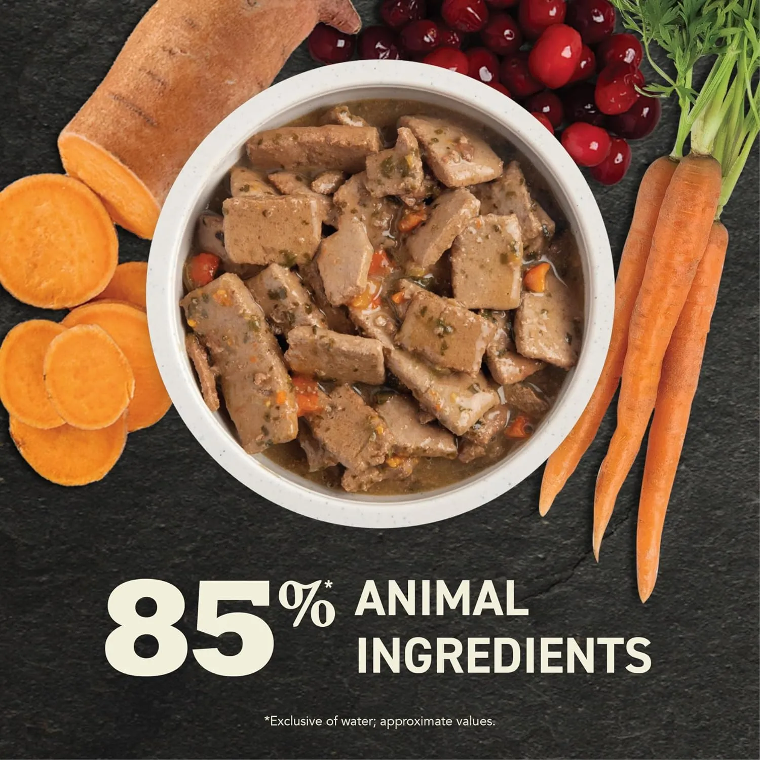 ACANA Premium Chunks Wet Dog Food, Lamb Recipe in Beef Bone Broth and beef liver, 12.8oz (Case of 12)