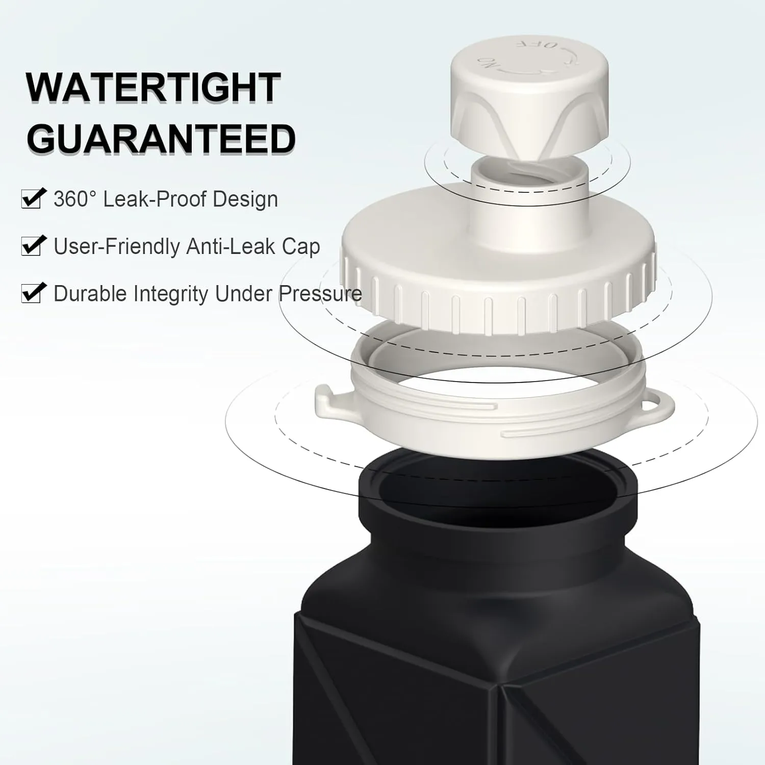 Collapsible Water Bottles 20.6oz, Silicone Foldable Portable Travel Water Bottle, Folding Lightweight Reusable Leakproof for Traveling Camping Hiking Cycling Yoga Sports Outdoor