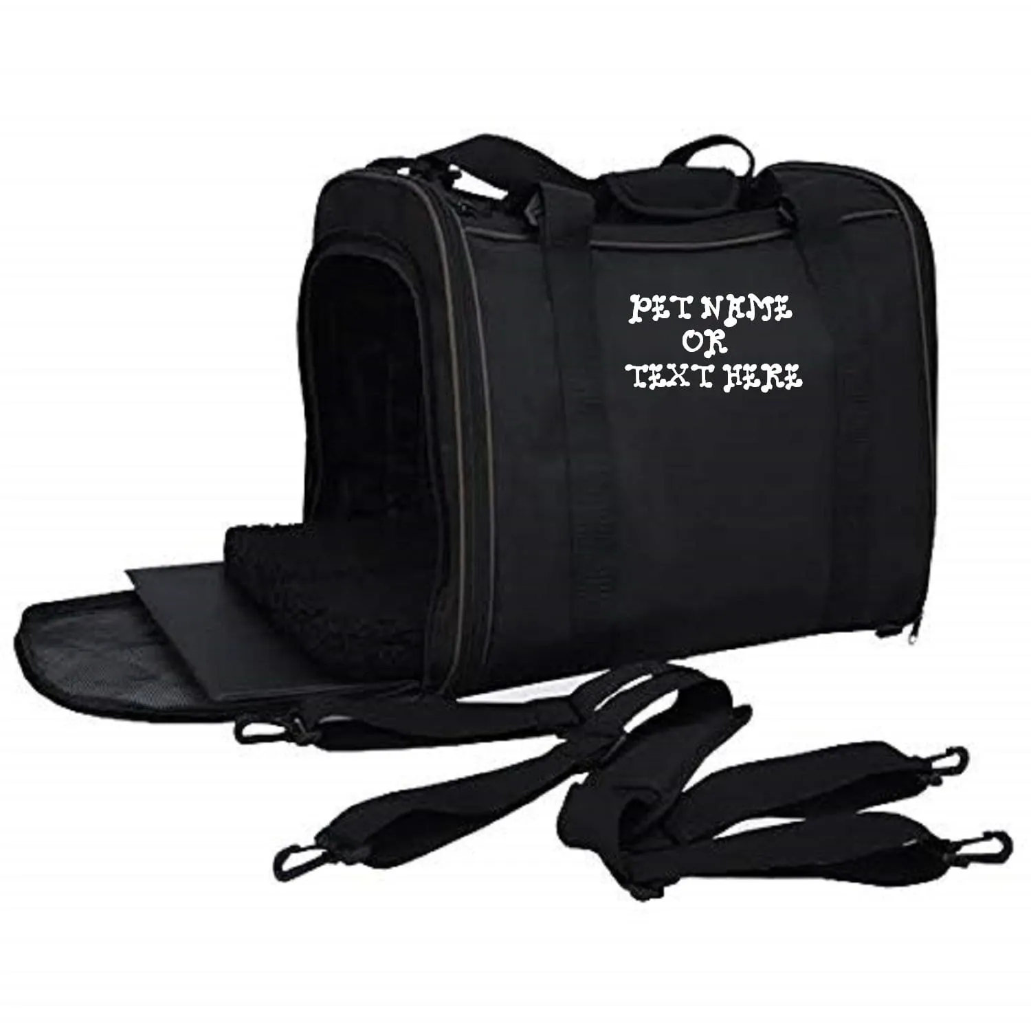 Custom Personalize Your Pet/Dog/Cat Carrier with Pet Name or Text