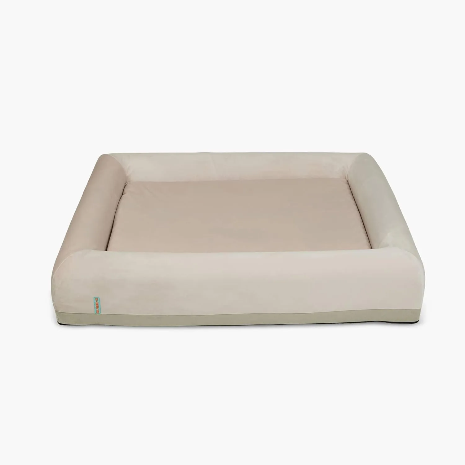 DF Co. Dog Orthopedic Memory Foam Bed | Helps Arthritis & Joint Pain | Lavender Infused, Waterproof Exterior, Machine Washable Cover, Anti-Slip Base | Beige, Size L