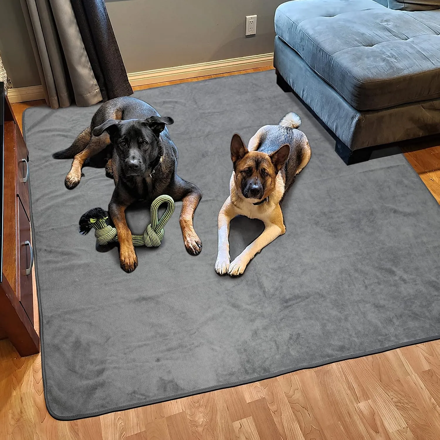 Dog Pee Pad Washable Extra Large, Instant Absorb Thicker Training Pads Non-Slip Pet Playpen Mat, Waterproof Reusable Floor Mat Ideal for Puppy Senior Dog Whelping Incontinence Housebreaking 65x48 Inch