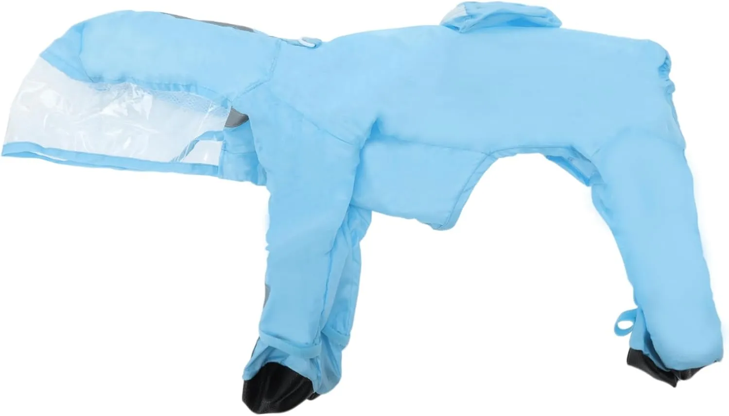 Dog Raincoat, Full Coverage Small Dog Raincoat, Waterproof with Four-Leg Protection, Dog Rain Jacket, Reflective Strip Design, Blue, XL Size, 1 Pcs