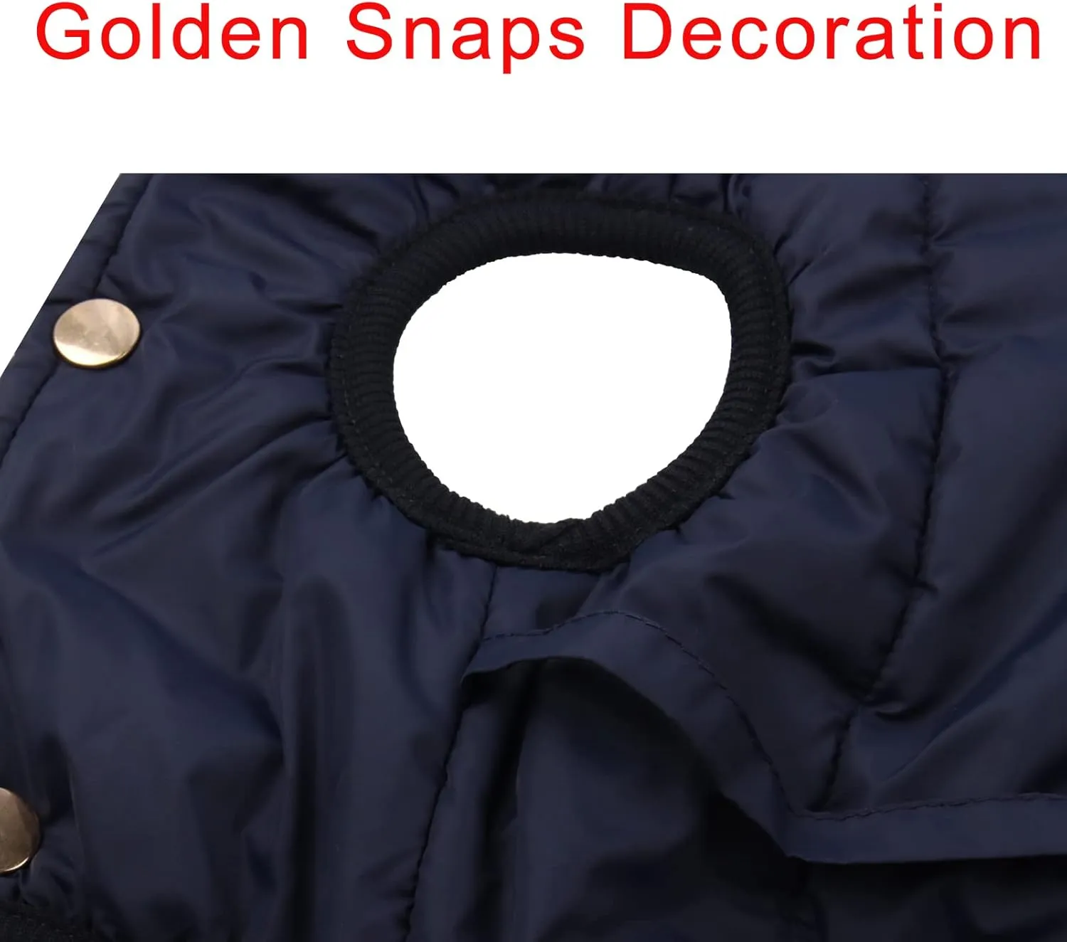 Fleece Lined Warm Dog Jacket for Puppy Winter Cold Weather,Soft Windproof Small Dog Coat,Blue S