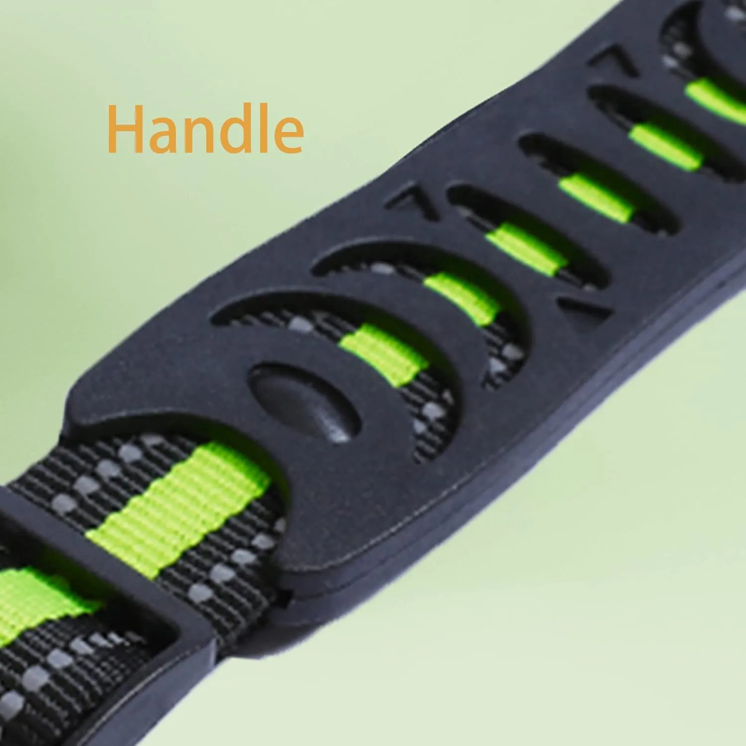 Hands Free Dog Leash  Dog Collar, Bungee for Walking Jogging and Running for Dogs, Professional Lead Walker Harness with Reflective Stitches Adjustable Waist Belt Fits Waist (Green, with Collar)