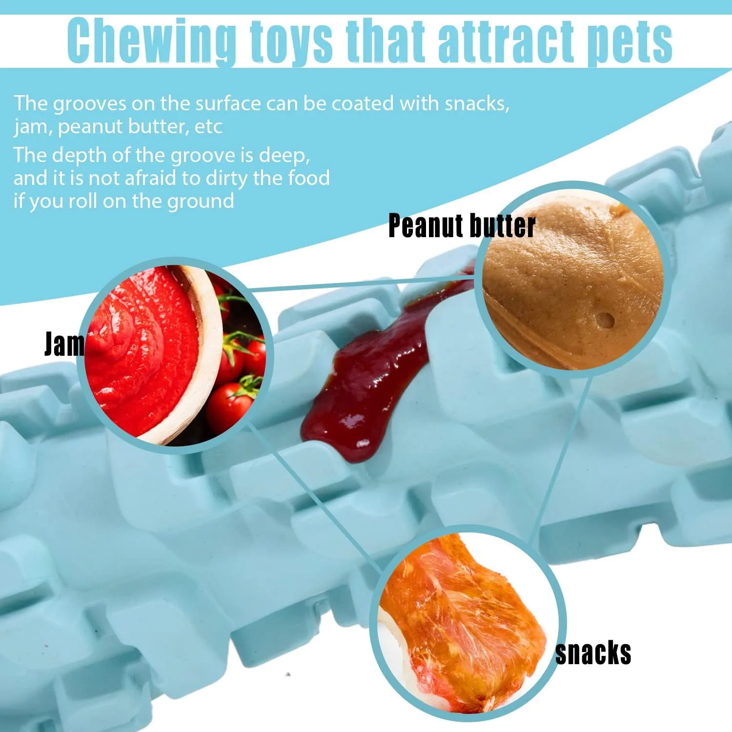 Ice Lolly Dog Toys for Aggressive Chewer, Cooling Dog Toys for Summer, Water & Milk Freezable Pullze Feeder for Dogs, Long Lasting Cooling Toys (Large)