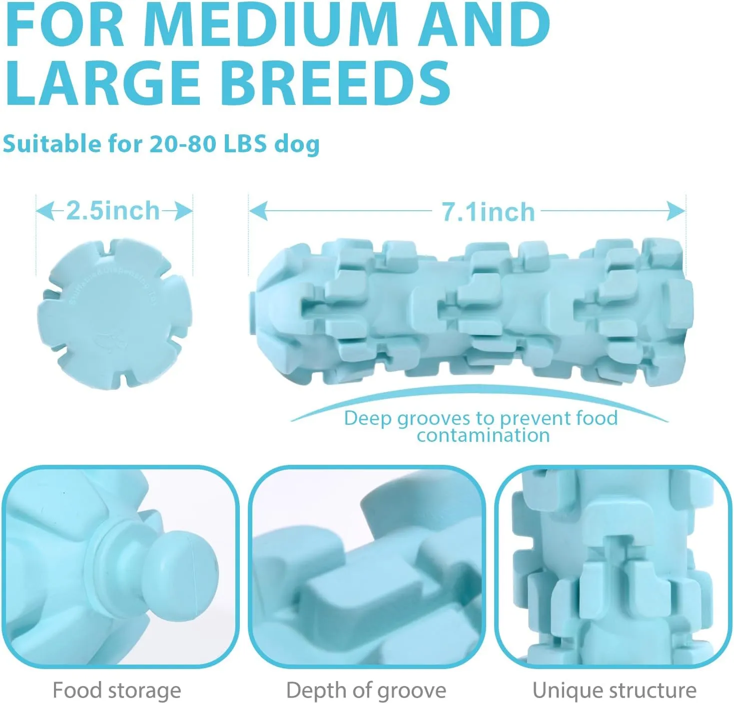 Ice Lolly Dog Toys for Aggressive Chewer, Cooling Dog Toys for Summer, Water & Milk Freezable Pullze Feeder for Dogs, Long Lasting Cooling Toys (Large)