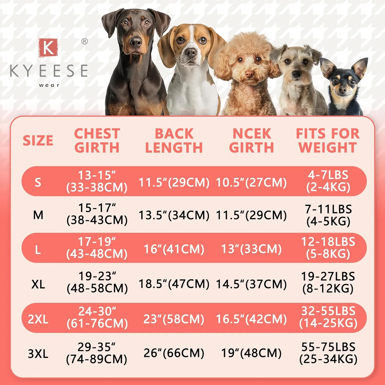KYEESE 3Pack Dog Sweaters Pets Sweatshirt Comfort Fleece Pet Sweater Dog Sweaters for Small Dogs Male Stretchy Pet Sweaters for Medium Doggie Boy Dogs Clothes Dachshund Clothes Pullover Pets Coats