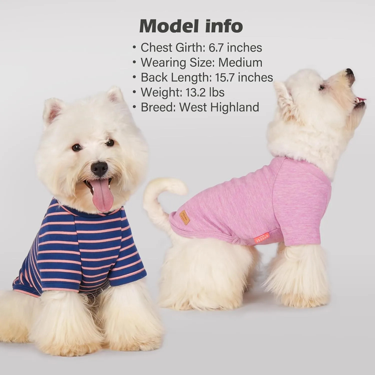 KYEESE 3Pack Dog Sweaters Pets Sweatshirt Comfort Fleece Pet Sweater Dog Sweaters for Small Dogs Male Stretchy Pet Sweaters for Medium Doggie Boy Dogs Clothes Dachshund Clothes Pullover Pets Coats