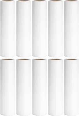 Large Lint Roller Refills 9.45 inch Pet Hair Sticky Roller Refills for 9.4 inch to 9.5 inch Wide Floor Lint Rollers, Bulk Pack of 10 Rolls Extra Sticky 600 Sheets Total