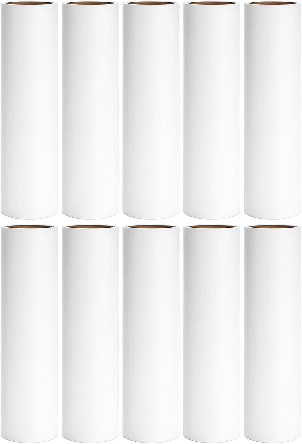 Large Lint Roller Refills 9.45 inch Pet Hair Sticky Roller Refills for 9.4 inch to 9.5 inch Wide Floor Lint Rollers, Bulk Pack of 10 Rolls Extra Sticky 600 Sheets Total