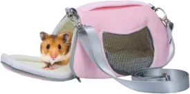 Litewoo Hamster Travel Carrier Portable Outgoing Breathable with Adjustable Shoulder Strap Pet Carrying Bag for Sugar Glider Hamster Rat Chipmunk