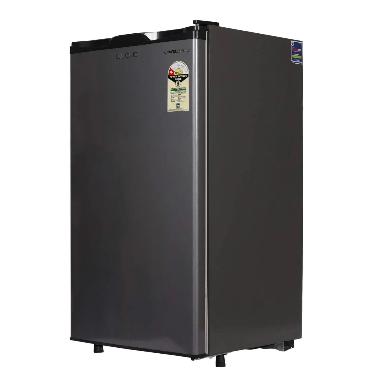 Lloyd GLDC111RGMT1JC 92 Litre 1 Star Direct-Cool Single Door Refrigerator (Metallic Grey, 2025 Model, Rotary Compressor, Toughened Glass Shelves)