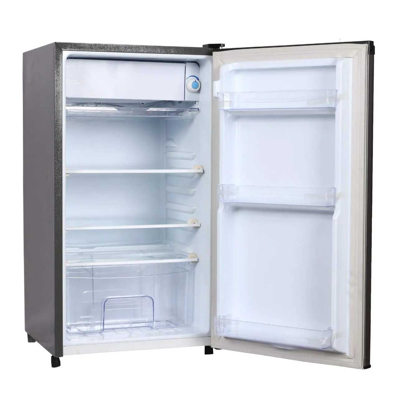 Lloyd GLDC111RGMT1JC 92 Litre 1 Star Direct-Cool Single Door Refrigerator (Metallic Grey, 2025 Model, Rotary Compressor, Toughened Glass Shelves)