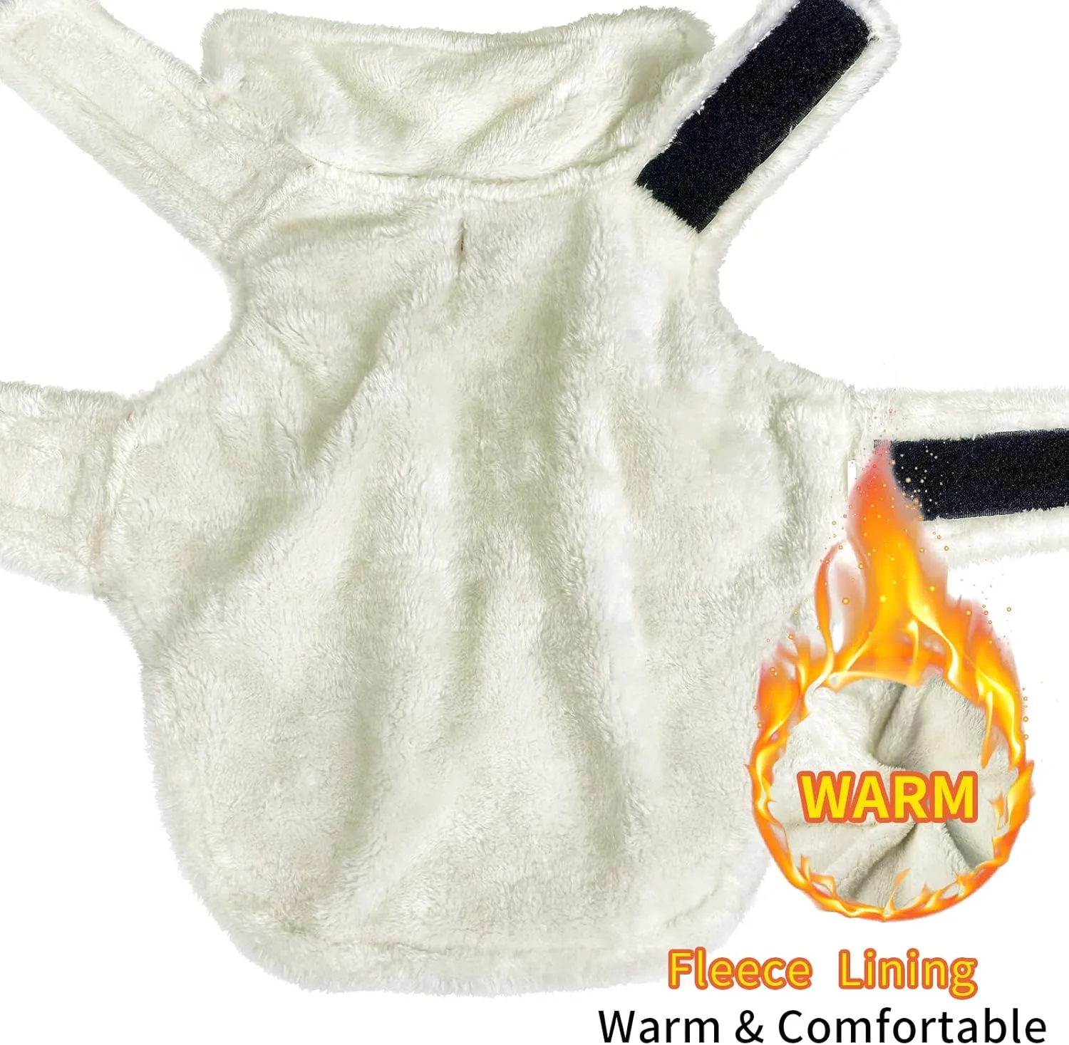 Malier Winter Coat, Windproof Cold Weather Coat with Real Pocket, Extra Warm Dog Fleece Jacket Reflective Clothes for Small to Large Dogs and Puppy (Red, X-Small)