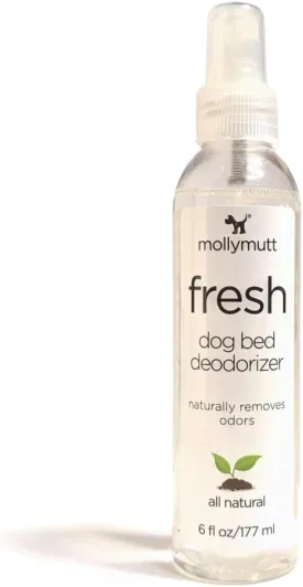 Molly Mutt Fresh Dog Bed Deodorizer, Air Freshener Spray for Dog Bed and Puppy Bed, Infused with Lavender Scent and Geranium Oil, Pet Supplies, 6 fl. oz./177 ml.