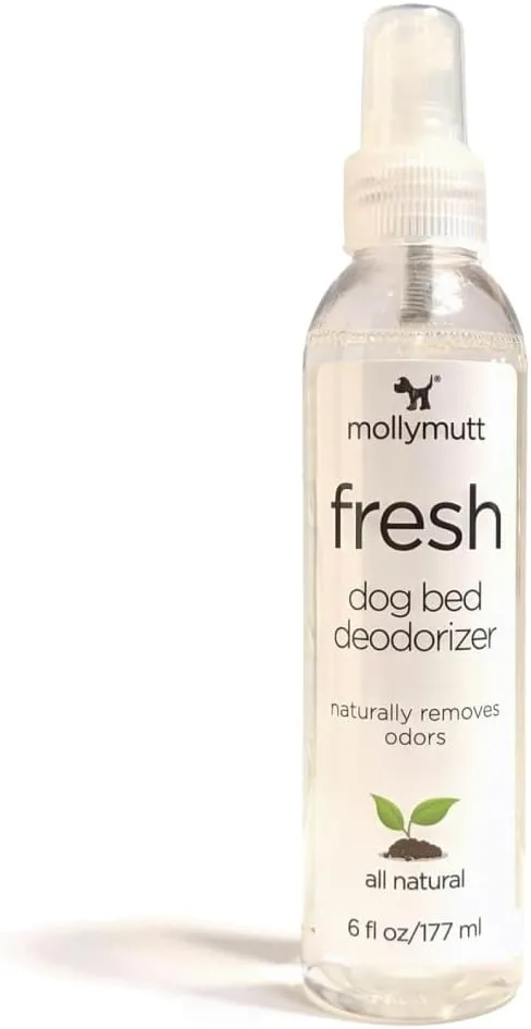 Molly Mutt Fresh Dog Bed Deodorizer, Air Freshener Spray for Dog Bed and Puppy Bed, Infused with Lavender Scent and Geranium Oil, Pet Supplies, 6 fl. oz./177 ml.