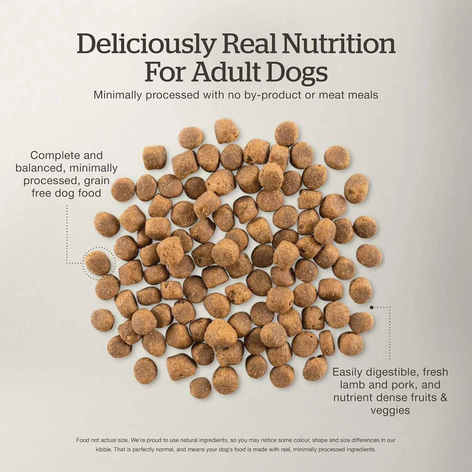 Now Fresh Grain-Free, Dry Dog Food, Red Meat Lamb and Pork Adult Recipe, All Breed Size, 3.5 lb Bag