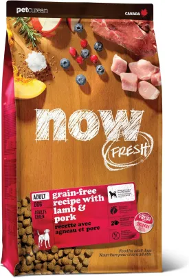 Now Fresh Grain-Free, Dry Dog Food, Red Meat Lamb and Pork Adult Recipe, All Breed Size, 3.5 lb Bag