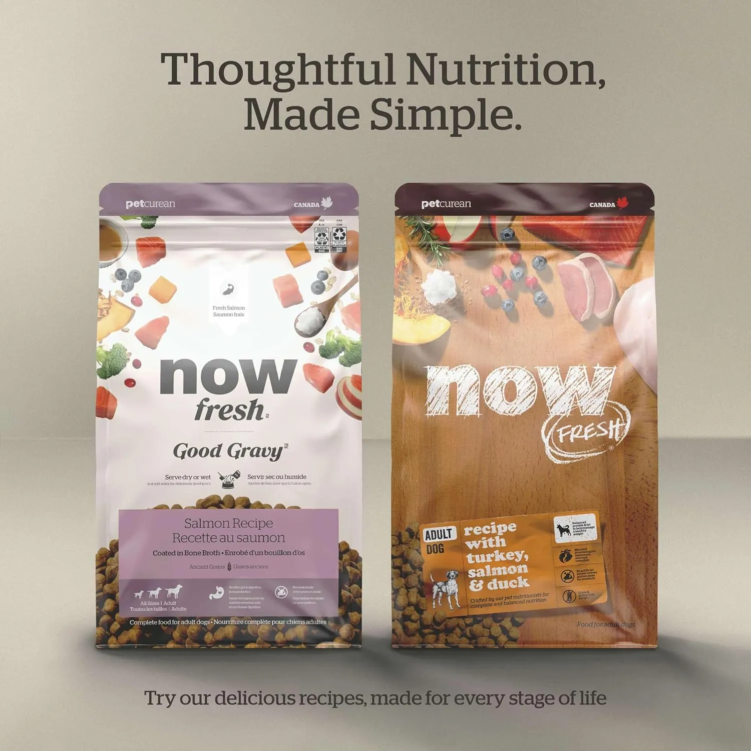 Now Fresh Grain-Free, Dry Dog Food, Red Meat Lamb and Pork Adult Recipe, All Breed Size, 3.5 lb Bag