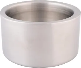 Our Pets Stainless Steel Dog Water and Food Bowl for Small Dogs | Double Wall Feeding Bowl | Non Skid and Non-Slip Dishwasher Safe [Holds 1 Pint / 16 oz]