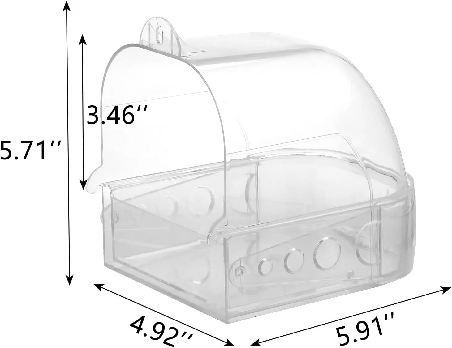 Parakeet Bird Bath for Cage Cockatiel Bird Bath Bird Bath Cage Bird Shower with Convenient Removable Tray