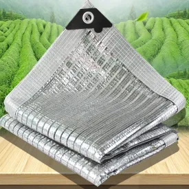 Shade Cloth for Plants, Aluminet Shade Cloth Fabric with Grommets, 75% Reflective Sun Shade Tarp, Ideal for Greenhouse/Rv Awning/Garden/Dog Crate Cover (Size : 23m)