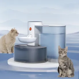 Smart Pet Water Fountain, 105oz/3L Rechargeable Automatic Water Dispenser for Cats and Dogs, Large Capacity Wireless Cat Water Fountain, Innovative Pet Gravity Water Dispenser for Pets