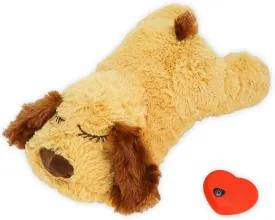Toy with Realistic Heartbeat - Calming Anxiety Relief Plush Dog Toy for Puppies & Adult Dogs, Machine Washable with Removable Heartbeat Device, Sleep Aid for Separation Stress