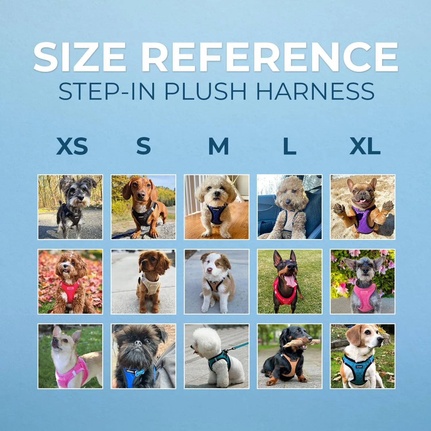 Voyager Step-in Plush Dog Harness  Soft Plush, Step in Vest Harness and Reflective Dog 5 ft Leash Combo with Neoprene Handle for Small and Medium Dogs by Best Pet Supplies -Set (Black Plush), XS