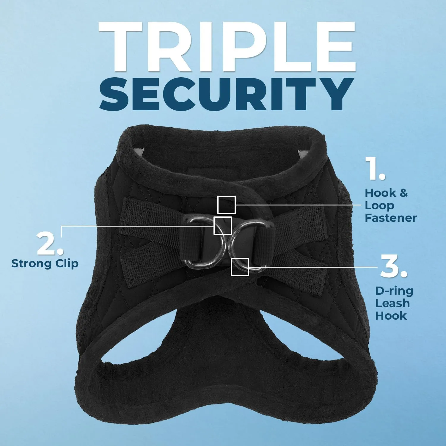 Voyager Step-in Plush Dog Harness  Soft Plush, Step in Vest Harness and Reflective Dog 5 ft Leash Combo with Neoprene Handle for Small and Medium Dogs by Best Pet Supplies -Set (Black Plush), XS